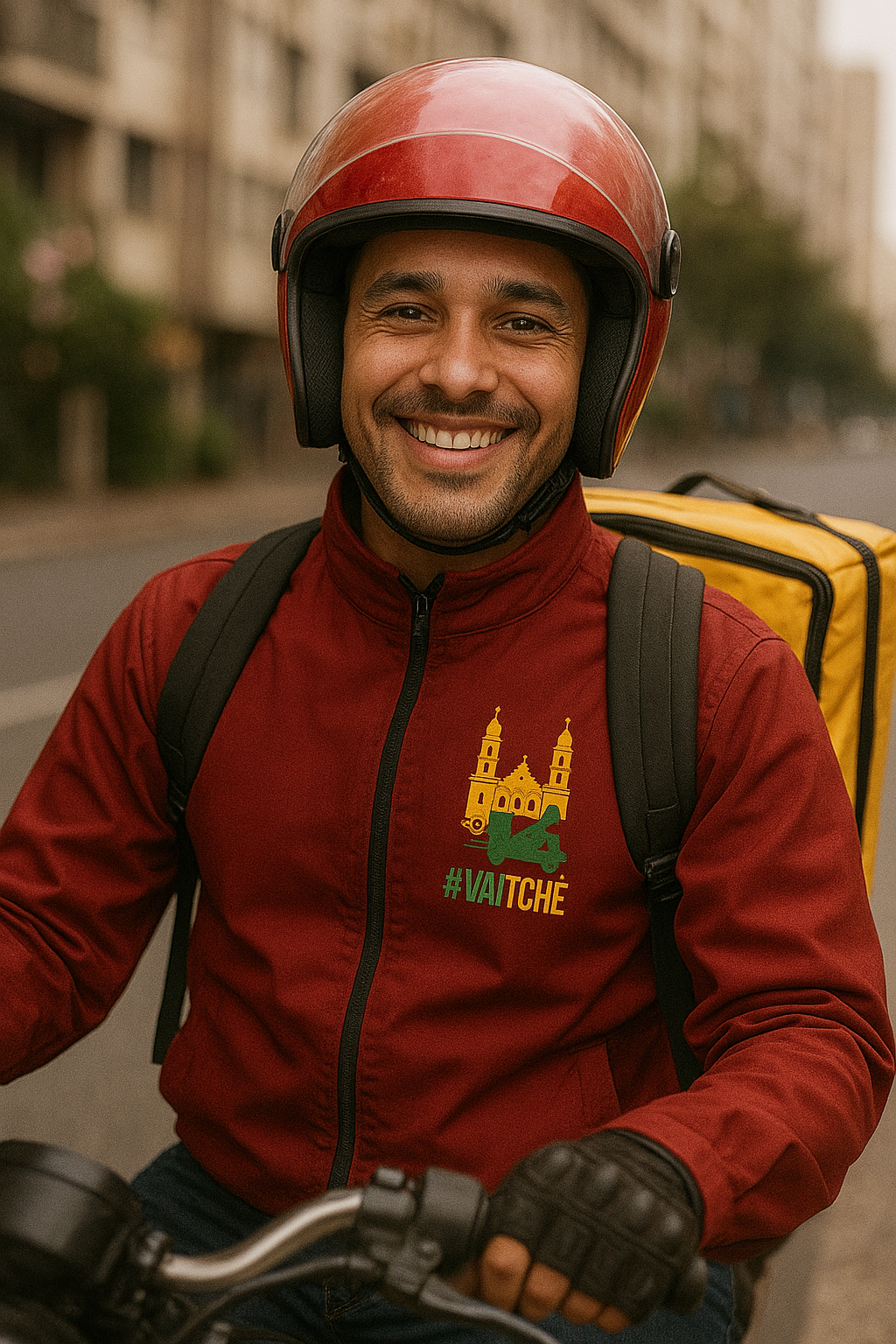 Motociclista parceiro do Vaitchê